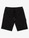 Light Fleece Utility Shorts Black - CP COMPANY - BALAAN 3