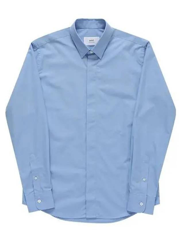 De Coeur Tonal Classic Shirt Blue - AMI - BALAAN 2