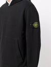 Wappen Patch Cotton Hoodie Black - STONE ISLAND - BALAAN 6