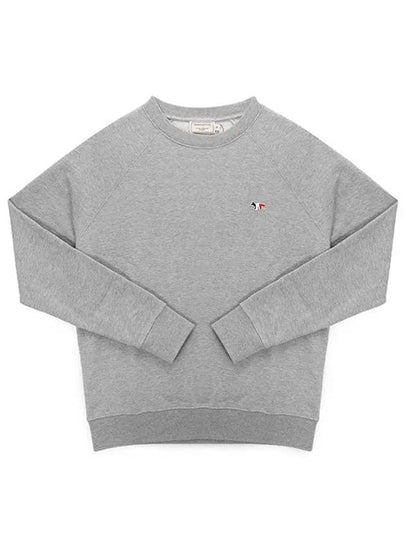 Tricolor Fox Patch Sweatshirt Gray Melange - MAISON KITSUNE - BALAAN 2