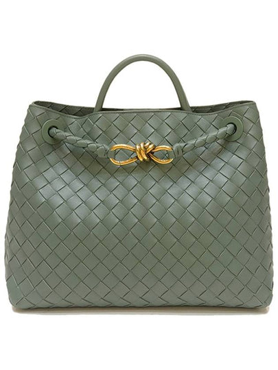 Andiamo Medium Tote Bag Aloe - BOTTEGA VENETA - BALAAN 2