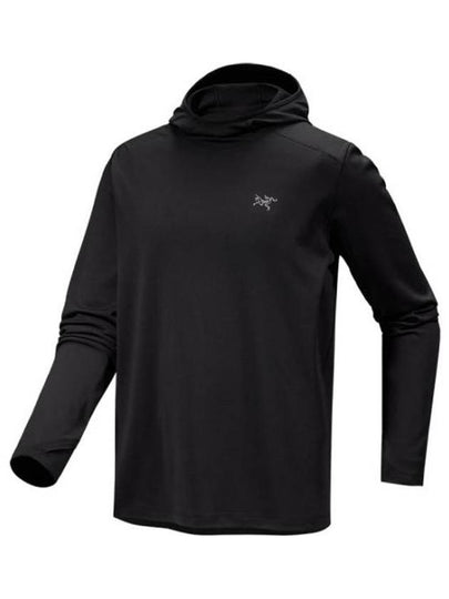 Cormac Heavyweight Hooded Long Sleeve T-Shirt Black - ARC'TERYX - BALAAN 2