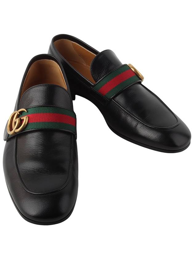 428609 GG web gold three stripe loafer shoes 4 1 2 size overseas receipt 34100Y - GUCCI - BALAAN 1