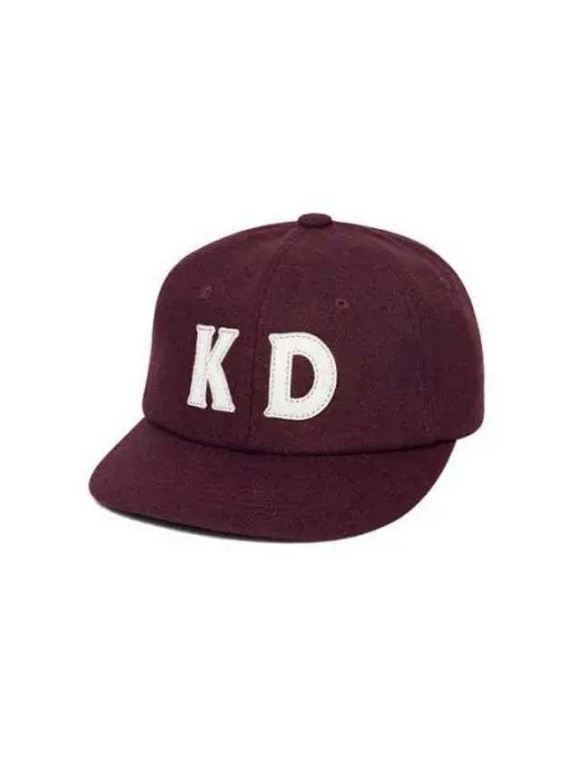 KODAK Apparel Wool Vintage Flat Brim Cap BURGUNDY - KODO - BALAAN 1