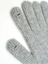 WOOL KNIT GLOVES GRAY - MACNI - BALAAN 3