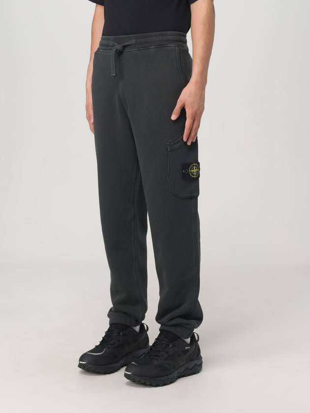 Cotton Cargo Jogging Pants Lead Grey - STONE ISLAND - BALAAN 5