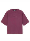 Shadow Project Graphic Interlock Mako Cotton Short Sleeve T-Shirt Maroon - STONE ISLAND - BALAAN 2