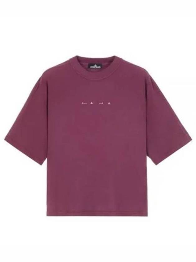 Stone Island Short Sleeve T Shirt 78192052C V2012 Free Maroon - STONE ISLAND - BALAAN 1