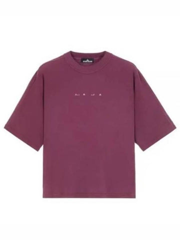 Stone Island Short Sleeve T Shirt 78192052C V2012 Free Maroon - STONE ISLAND - BALAAN 1