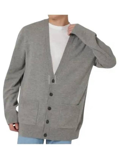 Men's Theo Wool Cardigan Grey - A.P.C. - BALAAN 2