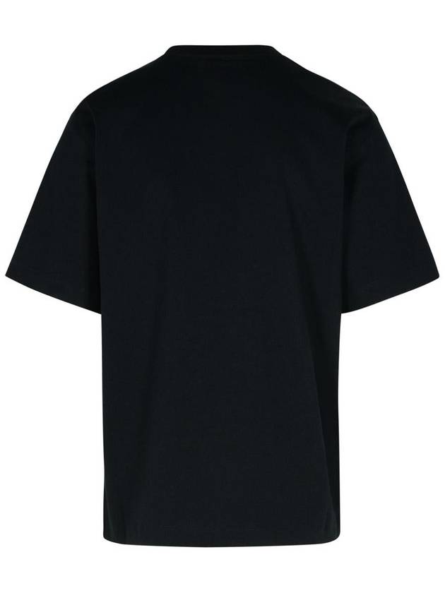 Burberry Black Cotton T-Shirt - BURBERRY - BALAAN 3