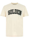 Logo Short Sleeve T-Shirt Ivory - GOLDEN GOOSE - BALAAN 1