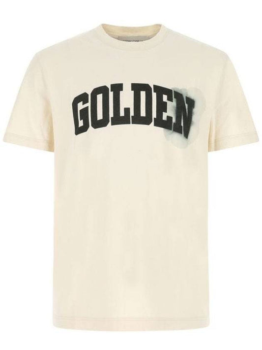 Logo Short Sleeve T-Shirt Ivory - GOLDEN GOOSE - BALAAN 1