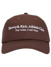 Athletic Club Ball Cap Chocolate - SPORTY & RICH - BALAAN 1