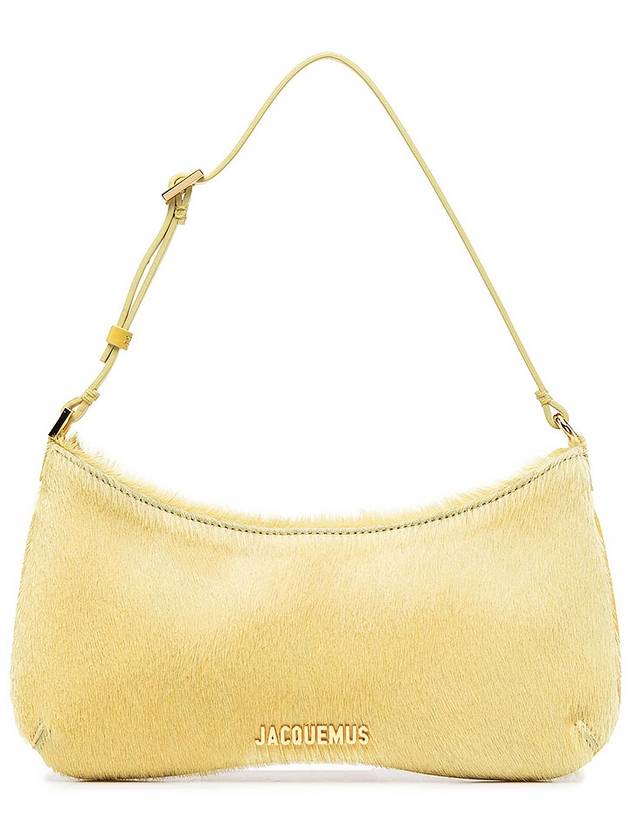 Le Bisou Pony-Hair Leather Shoulder Bag Yellow - JACQUEMUS - BALAAN 2