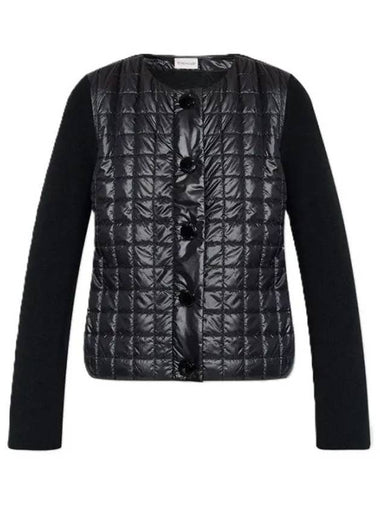 9B00001 M1131 999 Knit Quilted Cardigan - MONCLER - BALAAN 1