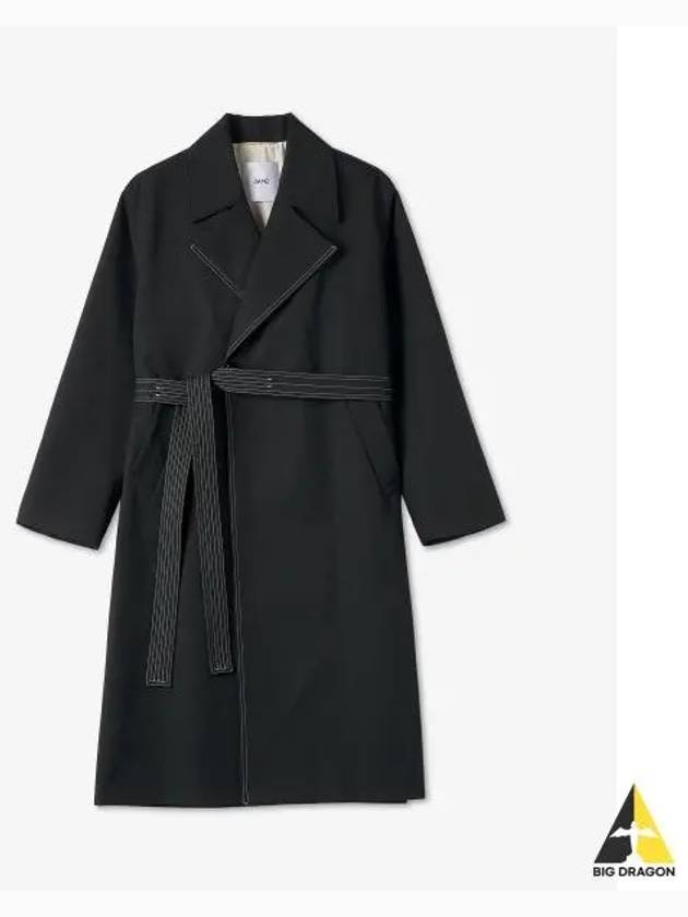 Solar Trench Coat Black 22A28OAU17001 - OAMC - BALAAN 1