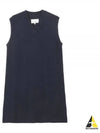 Women's V-neck Knit Midi Dress Blue - MAISON MARGIELA - BALAAN 2