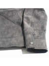 Trucker Suede Jacket Grey - TOM FORD - BALAAN 5