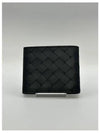 Intrecciato Leather Half Wallet Black - BOTTEGA VENETA - BALAAN 3