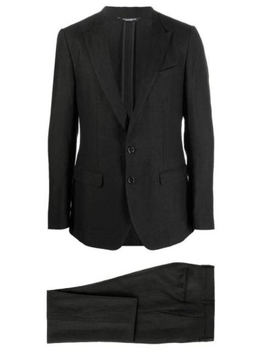 Men's Single Breasted Suit Black - DOLCE&GABBANA - BALAAN 1