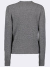 Heart Logo Cashmere Knit Top Grey - AMI - BALAAN 3