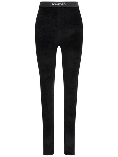 Stretch Velvet Signature Leggings PAJ121 JEX065LB999 B0011027224 - TOM FORD - BALAAN 2