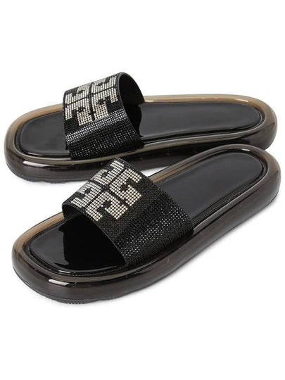 Crystal Bubble Jelly Slippers Perfect Black - TORY BURCH - BALAAN 2