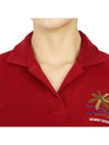 Women's Golf Montrose Short Sleeve PK Shirt Red - HORN GARMENT - BALAAN 7