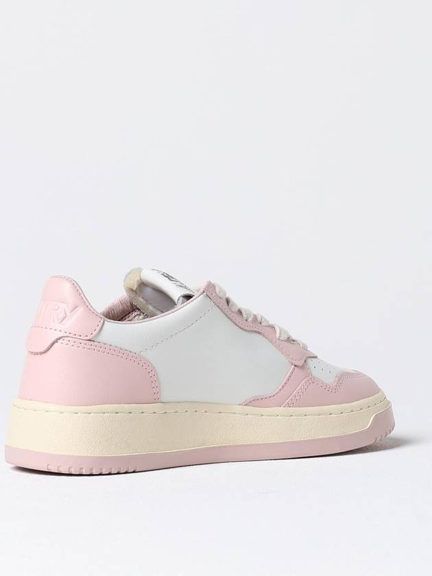 Medalist Bicolor Leather Low Top Sneakers White Pink - AUTRY - BALAAN 4