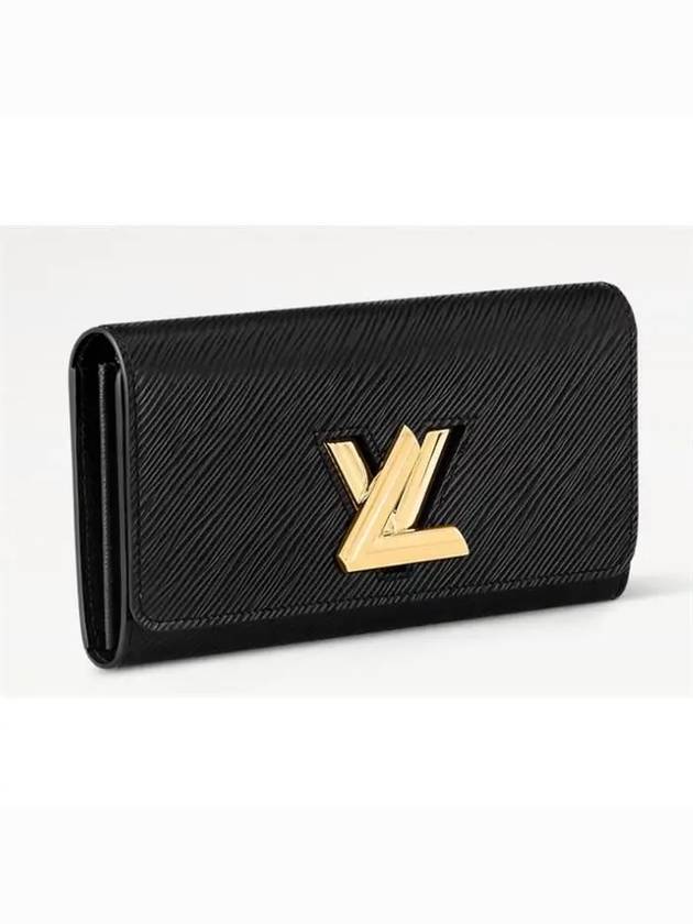 Epi Grain Twist Long Wallet Black - LOUIS VUITTON - BALAAN 4