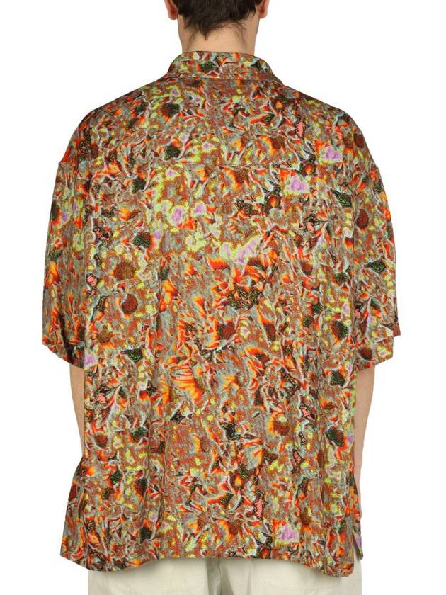 Men's Multi-Pattern Short Sleeve Shirt Brown - AMBUSH - BALAAN 5