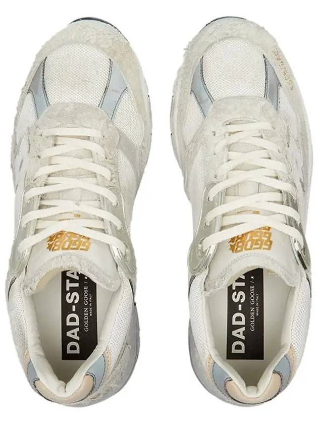 Mesh and Suede Leather Dad-Star Sneakers White Beige - GOLDEN GOOSE - BALAAN 5