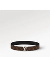 LV Initial Reversible Monogram Belt M9821V Monogram Black/Silver Plate/85 - LOUIS VUITTON - BALAAN 3