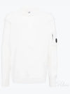 Lambswool GRS Crew Neck Knit Top White - CP COMPANY - BALAAN 2