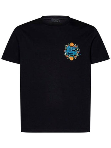 Etro Logo Embroidery T-Shirt - ETRO - BALAAN 1