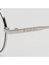 Eyewear Optical Frame Metal Glasses Black Silver - GUCCI - BALAAN 10