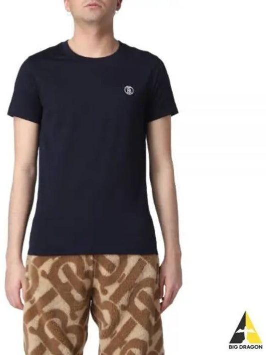 TB Embroidered Short Sleeve T-shirt Navy - BURBERRY - BALAAN 2