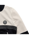 Logo Zip-Up Jacket White Black - AMI - BALAAN 5