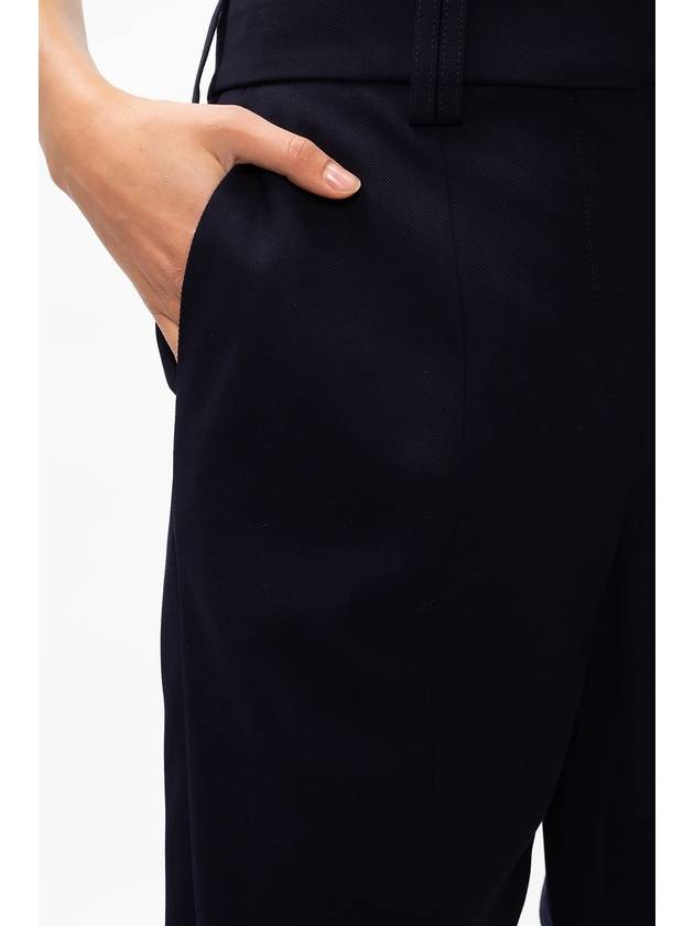 NAVY BLUE TAPERED LEG TROUSERS - BALMAIN - BALAAN 4