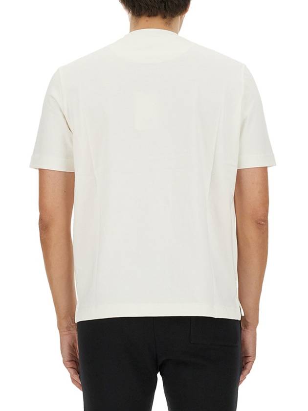 Happy Piece Dyed Short Sleeve T-Shirt Ivory - PAUL SMITH - BALAAN 4