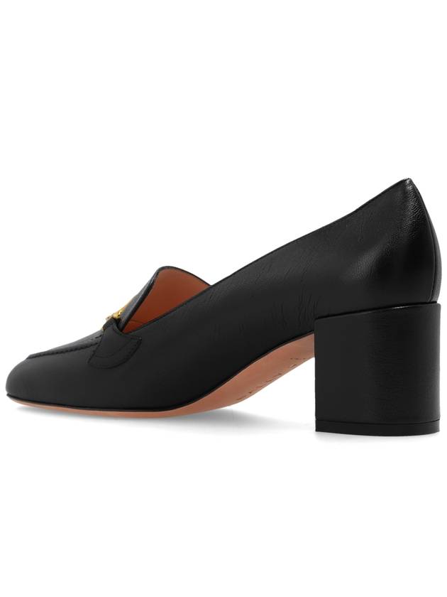 Ellyane Leather Pumps Heel Black - BALLY - BALAAN 6