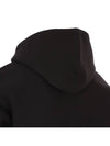 Wool Viscose Zip-Up Hoodie Black - AMI - BALAAN 9