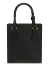 Triangular Logo Saffiano Leather Tote Bag Nero - PRADA - BALAAN 4