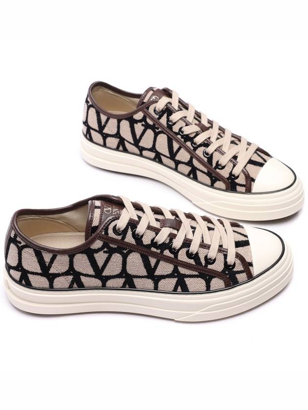 Iconographe Low Top Sneakers Beige - VALENTINO - BALAAN 6