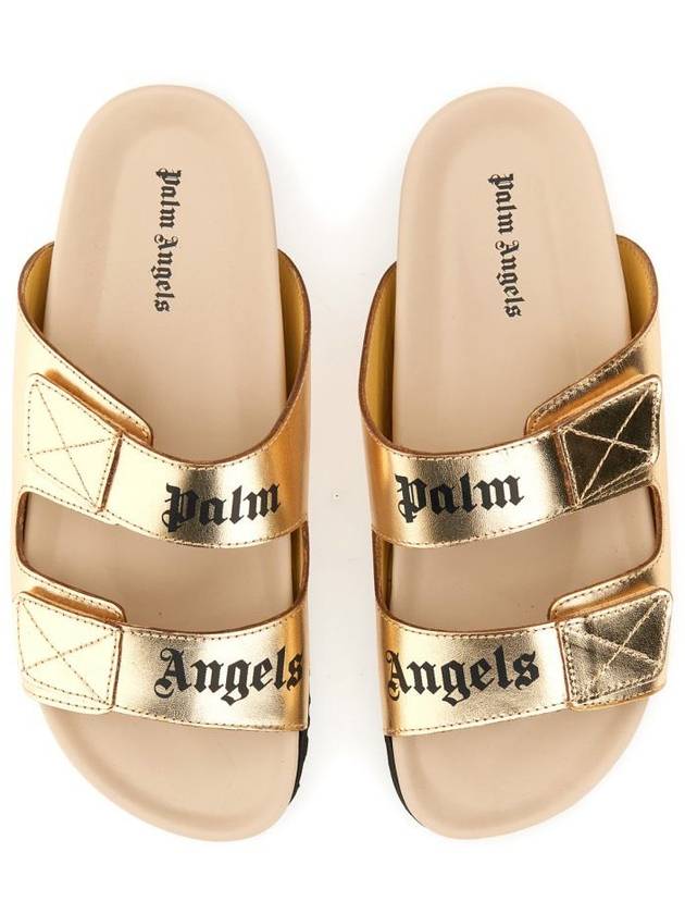 Sandals PWIH019 S23LEA0017661 GOLD - PALM ANGELS - BALAAN 3