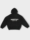 logo fleece brushed overfit hoodie black 192HO246250F - FEAR OF GOD ESSENTIALS - BALAAN 3