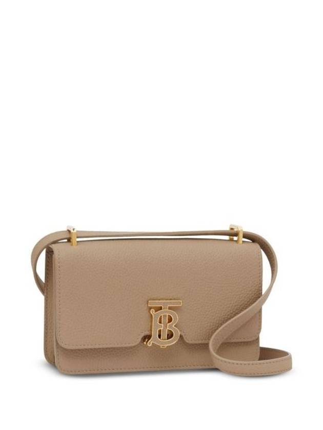 TB Logo Calfskin Mini Cross Bag Beige - BURBERRY - BALAAN 5