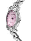 Diamond index dial pink motherofpearl motherofpearl steel watch women's watch - CITIZEN - BALAAN 6