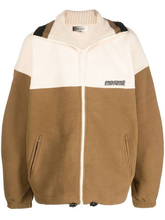 Maltih Fleece Zip-Up Jacket Khaki - ISABEL MARANT - BALAAN 2